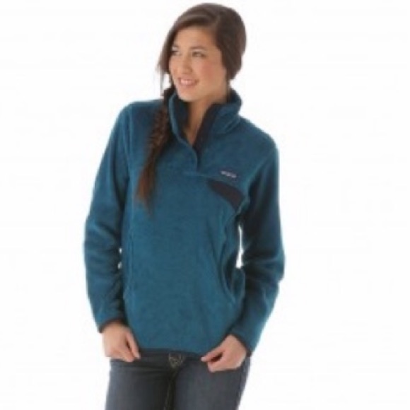 SOLD: Patagonia Teal pullover size W M 🌎🌝🌲 - Picture 4 of 9